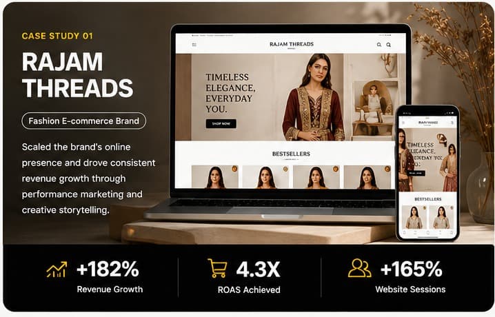 Rajam Threads portfolio concept