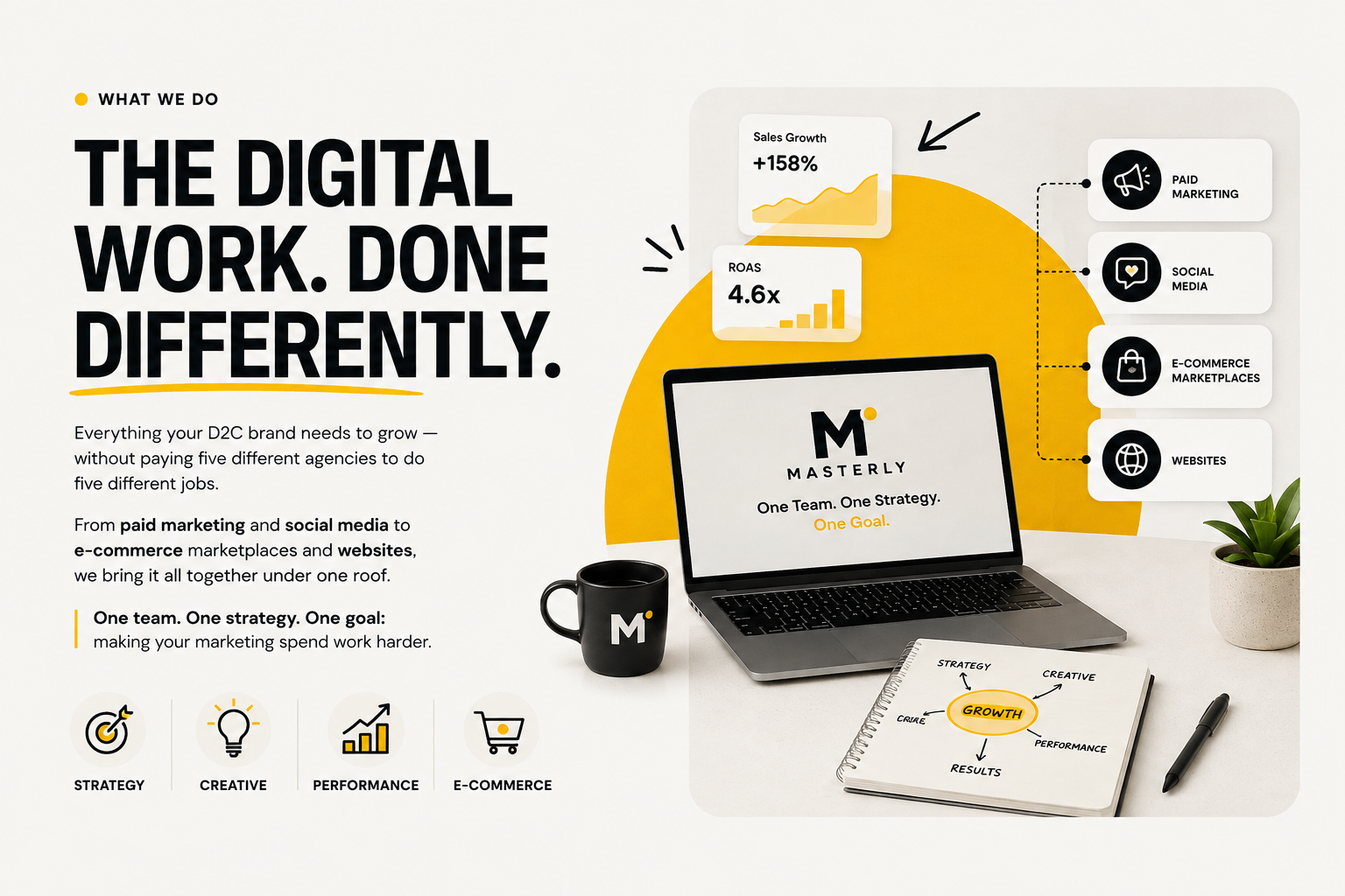Masterly digital marketing strategy and growth